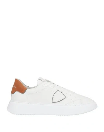 Philippe Model Man Sneakers White Size 9 Leather In Multi