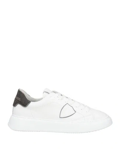 PHILIPPE MODEL PHILIPPE MODEL MAN SNEAKERS WHITE SIZE 9 LEATHER