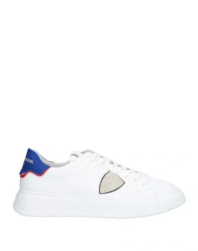 Philippe Model Man Sneakers White Size 9 Leather, Textile Fibers