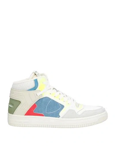 Philippe Model Man Sneakers White Size 8 Leather, Textile Fibers