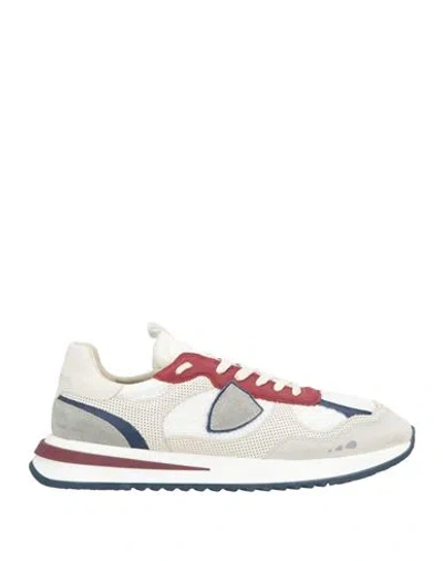 Philippe Model Man Sneakers White Size 9 Leather, Textile Fibers