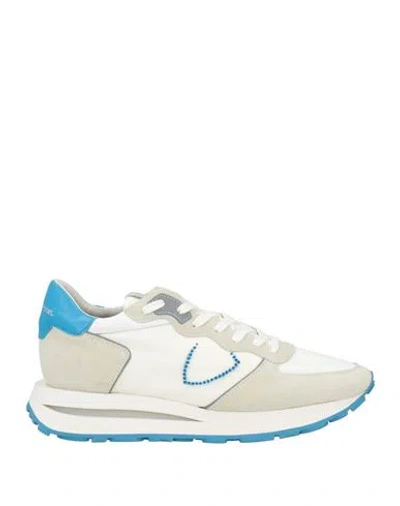 Philippe Model Man Sneakers White Size 9 Leather, Textile Fibers