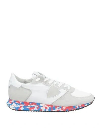 Philippe Model Man Sneakers White Size 9 Leather, Textile Fibers