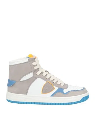Philippe Model Man Sneakers White Size 10 Leather, Textile Fibers