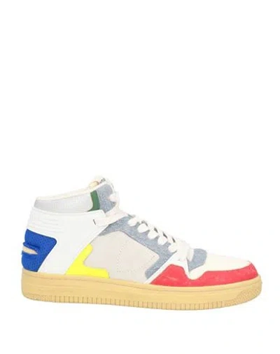 Philippe Model Man Sneakers White Size 9 Leather, Textile Fibers