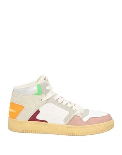 Philippe Model Man Sneakers White Size 9 Leather, Textile Fibers