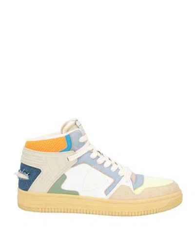 Philippe Model Man Sneakers Yellow Size 8 Leather, Textile Fibers