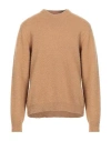 Philippe Model Man Sweater Camel Size Xl Merino Wool In Beige