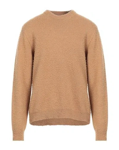 Philippe Model Man Sweater Camel Size Xl Merino Wool In Beige