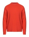 Philippe Model Man Sweater Orange Size Xl Merino Wool In Orange