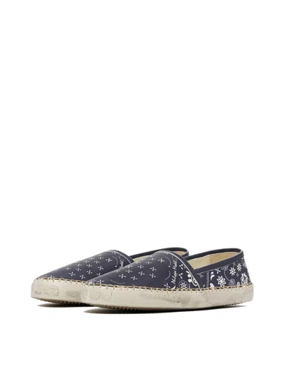 Philippe Model Paris Marseille Low Paisley Espadrilles Sneakers In Blue