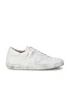 Philippe Model Premium Goat Leather Sneakers With Vintage Appeal And Luxurious Detailing In Multi