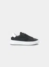 Philippe Model Men's Sneakers  Paris B) V002 - Temple Veau Blanc Noir In Blue