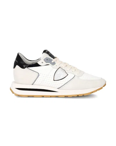 Philippe Model Men's Sneakers  Paris ♪ Vp04 - Tropez Haute Low Blanc Noir In White