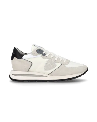 Philippe Model Men's Sneakers  Paris ♪ W007 - Tropez Haute Mondoal Blanc In White