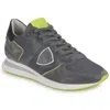 Philippe Model Men's Tropez X Low Mondial Sneakers In Neon Anthracite Jaune In Multi