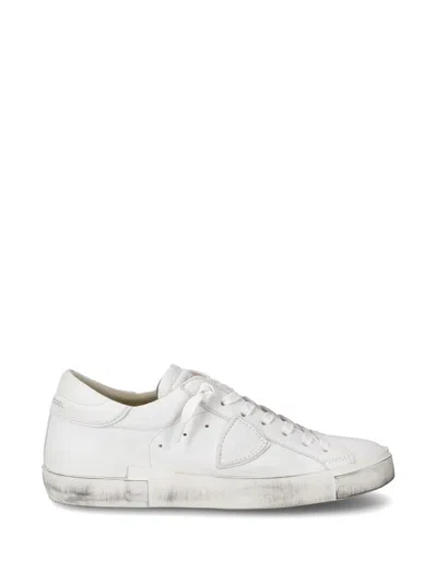 Philippe Model Mens Sneaker Prsx Low White In Basic Blanc