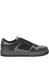 Philippe Model Low-top Calfskin And Suede Sneaker In Gray