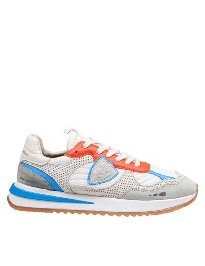 PHILIPPE MODEL PHILIPPE MODEL MESH, SUEDE AND CALFSKIN SNEAKER