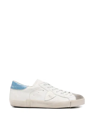 Philippe Model Mixage Logo Detail Sneakers In White