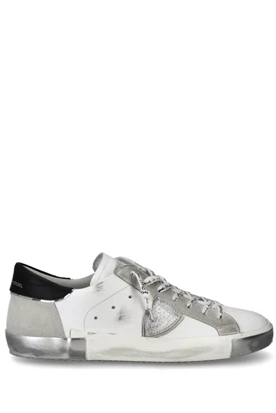 Philippe Model Modern Flat Shoes For Men In White