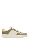 Philippe Model Multicolor Leather And Suede Sneakers In White