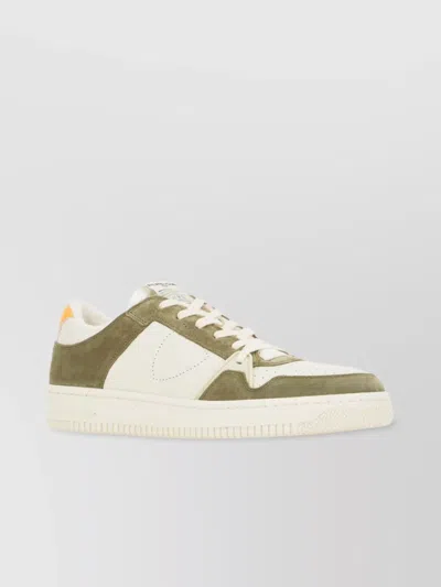 PHILIPPE MODEL MULTICOLOR LEATHER AND SUEDE SNEAKERS