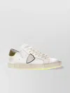 Philippe Model Multicolor Leather Sneakers With Padded Ankle In White