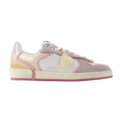 PHILIPPE MODEL PHILIPPE MODEL MULTICOLOR PATCHWORK GOATSKIN SNEAKER