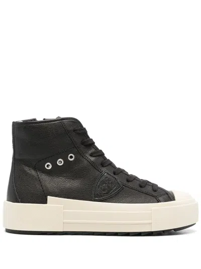 Philippe Model New Hybrid Mid Sneakers In Black