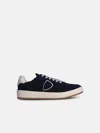 Philippe Model 'nice' Blue Leather Blend Sneakers In Blue