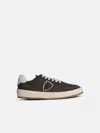 Philippe Model 'nice' Green Leather Blend Sneakers In Green