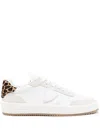 Philippe Model Nice Leopard-print Sneakers In White