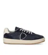 Philippe Model Man Sneakers Midnight Blue Size 10 Leather In Black