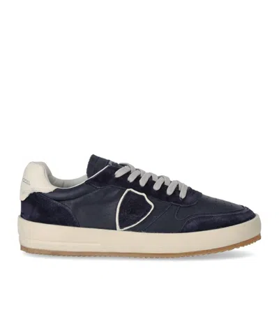 Philippe Model Nice Low Blue Sneaker In Black