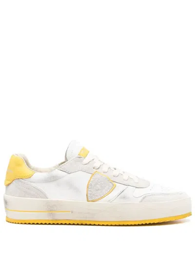 Philippe Model Nice Low Man Sneakers Shoes In White