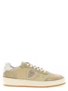 Philippe Model Beige Lace Up Sneakers