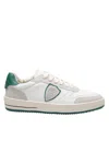 Philippe Model Sneakers In White, Green