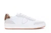 Philippe Model Nice Sneakers With Leopard Print Heel In Multi