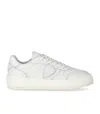 Philippe Model Temple Veau Leather Sneakers In White
