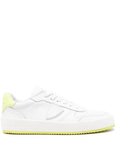 Philippe Model Nice White And Fluo Yellow