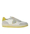 Philippe Model Nice White Yellow Sneaker In Multi