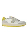Philippe Model Nice White Yellow Sneaker In White