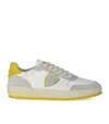 Philippe Model Nice White Yellow Sneaker In White