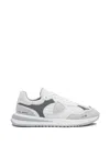 Philippe Model Paris Textured Fabric And Leather Sneakers In Multi