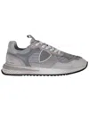 Philippe Model Olympique Low Nubuck Running Sneakers In Gray