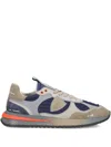 Philippe Model Olympique Mesh-panelled Sneakers In Blue