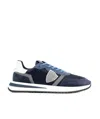 Philippe Model Panelled Crest-motif Sneakers In Black
