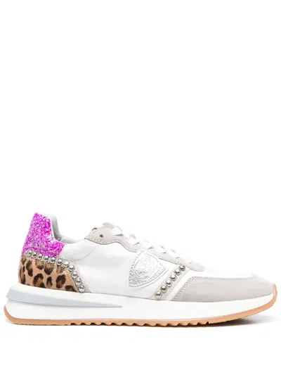 Philippe Model Panelled-design Low-top Sneakers In White