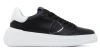 Philippe Model Paris Black And White Leather Sneakers In Multi
